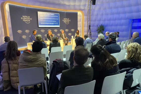 Panel session of Coalition affiliates at the speaker table at WEF